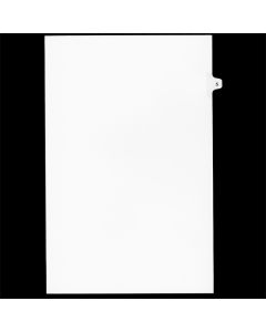 Sw Index Tab Dividers White 25th Cut #05 Legal