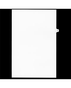 Sw Index Tab Dividers White 25th Cut #08 Legal