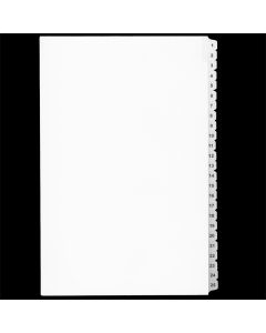 Sw Index Tab Dividers White 25th Cut #1-25 Legal