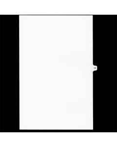 SW Index Tab Dividers White 25th Cut #12 Legal