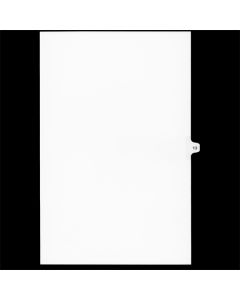 SW Index Tab Dividers White 25th Cut #13 Legal