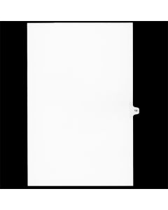 SW Index Tab Dividers White 25th Cut #14 Legal