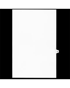 SW Index Tab Dividers White 25th Cut #16 Legal