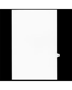 SW Index Tab Dividers White 25th Cut #17 Legal