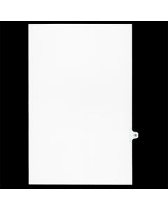 SW Index Tab Dividers White 25th Cut #18 Legal