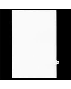 SW Index Tab Dividers White 25th Cut #20 Legal