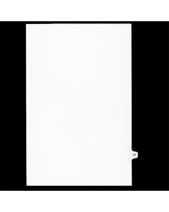 SW Index Tab Dividers White 25th Cut #21 Legal