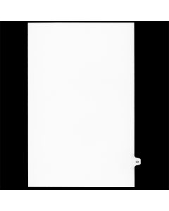 SW Index Tab Dividers White 25th Cut #22 Legal
