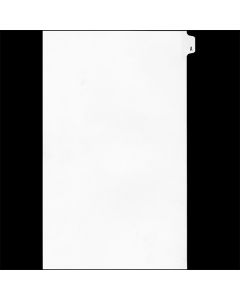 SW Index Tab Dividers White 25th Cut "A" Legal