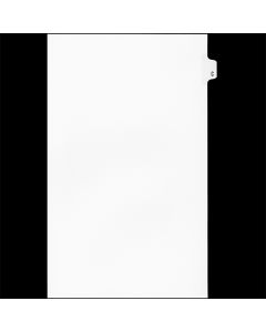 Sw White Tab Dividers 25th Cut "C" Legal