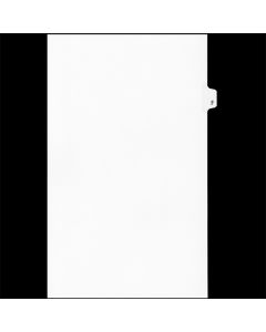 Sw White Tab Dividers 25th Cut "F" Legal