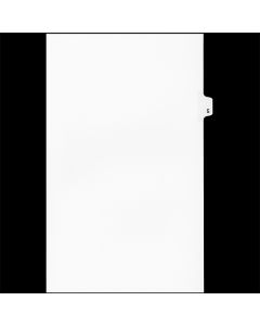 Sw White Tab Dividers 25th Cut "G" Legal