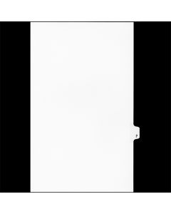 Sw White Tab Dividers 25th Cut "P" Legal