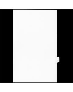 Sw White Tab Dividers 25th Cut "Q" Legal