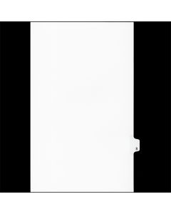 Sw White Tab Dividers 25th Cut "R" Legal