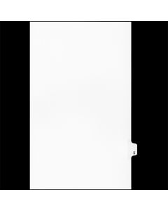 Sw White Tab Dividers 25th Cut "S" Legal