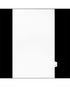 Sw White Tab Dividers 25th Cut "T" Legal