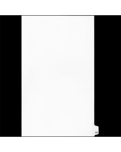 Sw White Tab Dividers 25th Cut "XYZ" Legal