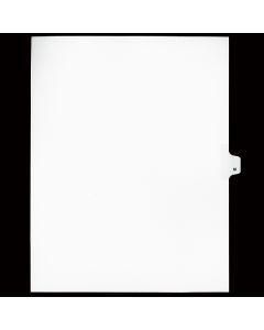 SW Index Tab Dividers White 25th Cut "M"