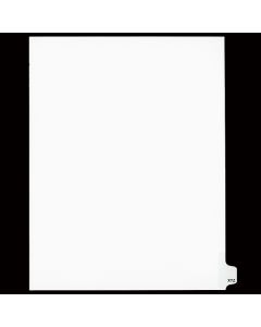 SW Index Tab Dividers White 25th Cut "XYZ"