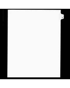 SW Index Tab Dividers White 26th cut "B"