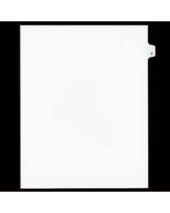 SW Index Tab Dividers White 26th cut "D"