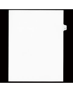 SW Index Tab Dividers White 26th Cut "F"