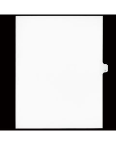 SW Index Tab Dividers White 26th cut "L"