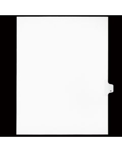SW Index Tab Dividers White 26th cut "O"