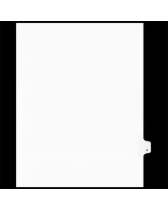 SW Index Tab Dividers White 26th Cut "S"