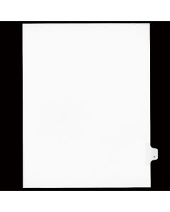 SW Index Tab Dividers White 26th Cut "T"