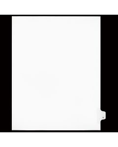 SW Index Tab Dividers White 26th Cut "V"