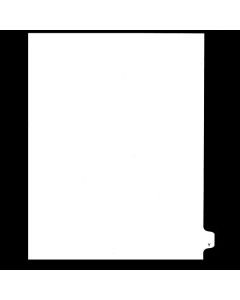 SW Index Tab Dividers White 26th Cut "Y"