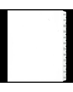 SW White Tabs "Jan-Dec"