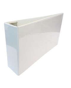 2" Slant D Ring White Showcase Clear View Binder 11x17