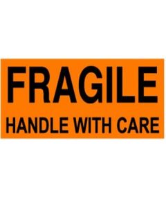 Étiquettes "Fragile - Handle with care" - 2 po x 5 po