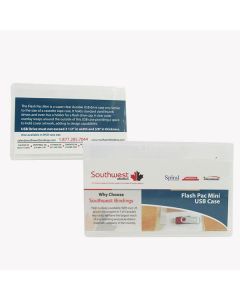 USB Case Mini 3" x 4 3/4"  w/ clear overlay  Sample