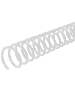 18mm x 12" (4:1) White Plastic Coil