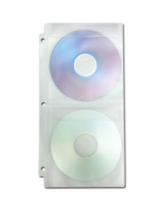 CD Holder 2-up 11 x 5 3/4 Open Top Vinyl Lid 3-Holes