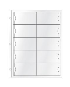10-up Vinyl Bus Card Holders