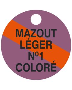 Petit "MAZOUT LEGER NO.1 COLOUR" ICCP didentification