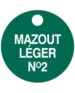 Petit "MAZOUT LEGER NO.2" ICCP didentification