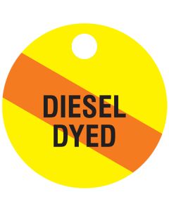 Small "DIESEL DYED" CPPI Fuel Tag 2.5" x 2.5"