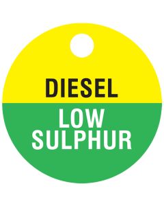 Small "DIESEL LOW SULPHUR" CPPI Fuel Tag 2.5" x 2.5"