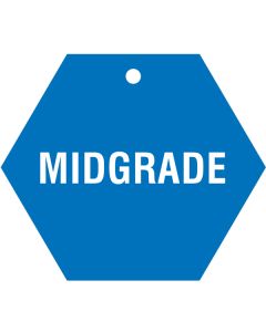 Large "MID GRADE" CPPI Fuel Tag 4"x4"