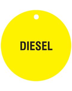 Large "DIESEL" CPPI Fuel Tag 4"x4"