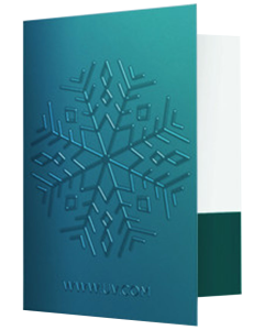 14pt Raised Spot UV up to 30% Twin Pocket Folder 4/0