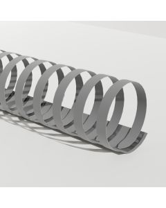 Reliure Plastique 1/4'' 19A Gris
