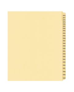 Litigation Tab Dividers *c* Buff 2976-3000