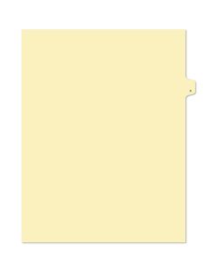 Alberta Manila Litigation Tab Dividers "G" 26th cut